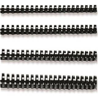 Q-connect spiralrygge 16mm 145ark sort 50stk