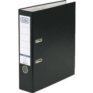 Elba Mappe rado basic A4 Rygbredde: 80 mm Sort 2 bøjler