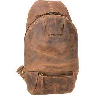 Greenburry Crossbody Bag Herren Tasche Bag Leder Damen Brusttasche Crossover 20x32cm "Vintage" antikbraun