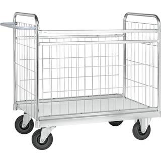 Kongamek 120 x 60 Elektrogalvaniseret/Hvid Pakkevogne