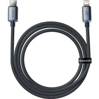 Baseus - Krystal-kabel USB-C til Lightning, 20W, PD, 1.2m (sort)