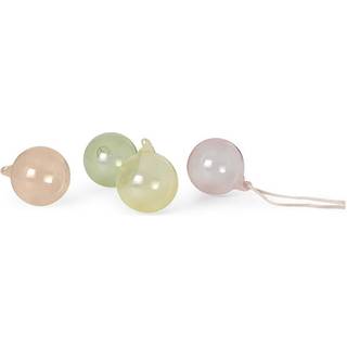 Glass Baubles - M - Set of 4 - Mixed Light