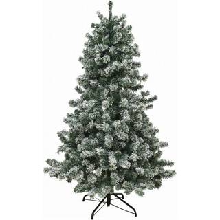 NORDIC WINTER FROST juletræ, kunstig PVC med sne, Klasse B+, 180 x 118 cm med LED
