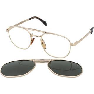 DAVID BECKHAM Mand DB 1082/G/CS 06J/UC Solbriller Metal Guld Grå Geometrisk Clip-on