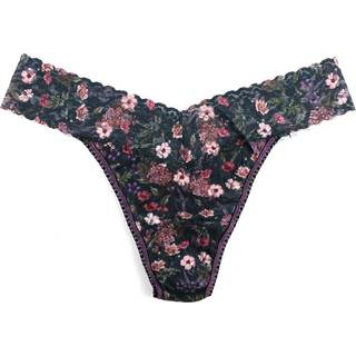 Hanky Panky Printed Original Rise Thong - Black floral - One Size