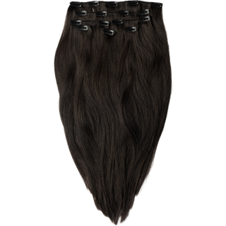 Clip in extensions - Dark Natural Brown 1A Original / 60 cm / 170 g