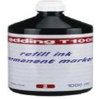 Edding T-1000 Rød, Refill ink Permanent 1000ml (1stk.)