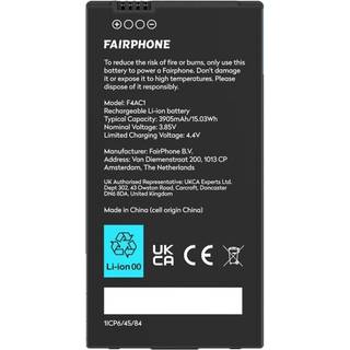 Fairphone F4batt-1zw-ww1 Reservedel Til Mobiltelefon Batteri Sort