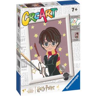 CreArt Harry Potter malesæt med fortrykt lærred og akrylmaling