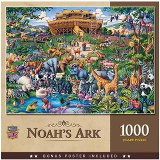 Masterpieces 1000 stykker puslespil for voksne familie eller ungdom - Noah's Ark - 19.25 """" x26.75 """"
