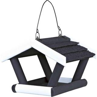Trixie natura bird feeder hanging pine wood 17 × 19 × 14 cm black/white