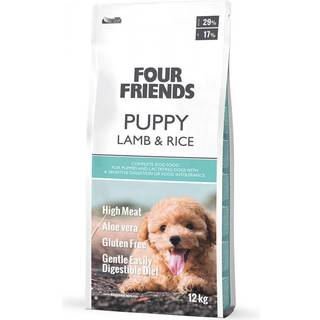 FourFriends Hvalpe Lam Og Ris - 12 kg