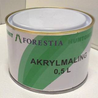 Huntonit akrylmaling til reparation, hvid - 0,5 liter