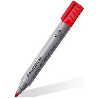 Staedtler LUMOCOLOR FLIP C-MARKER 2mm,10 STK rød