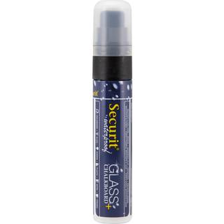 Securit kridt marker vandfast 7-15mm blokspids sort