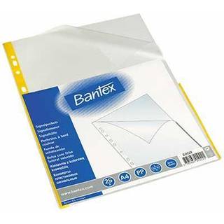 Bantex Signallomme 0,08 mm, 25 stk pakning, tynd model Gul