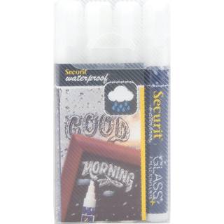 Securit SMA610 Kridtmarker | Hvid | 4 stk.