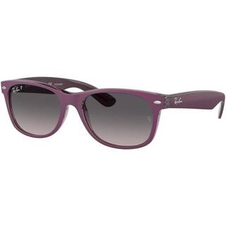 Ray-Ban RB2132 New Wayfarer Polarized 6606M3 52 Solbriller Mænd Purple - Purple - 52mm