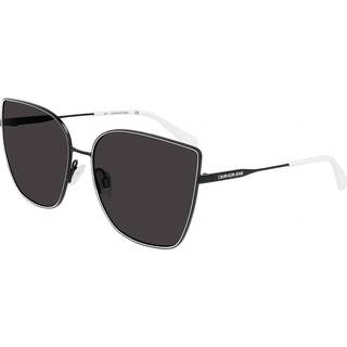 Calvin Klein Kvinde CKJ21213S 073 Solbriller Metal Sort Grå Cat Eye