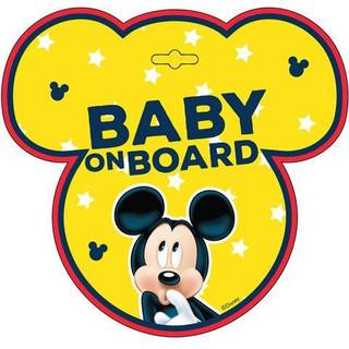 Børn i bilen skilt - ©Disney Mickey Mouse - M. sugekop - Hurtig levering