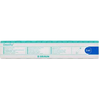 Omnifix sprøjte luer 3 ml - 100 stk.