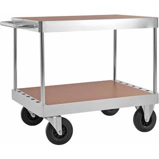 Kongamek 99,4 x 70 Elektrogalvaniseret/MDF, sort Bordvogn