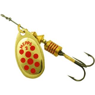 Mepps Aglia Decoree Spinner Gold Red Dots Str 1
