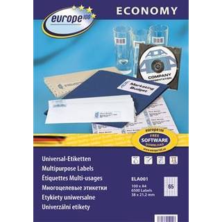 Europe E100 Etiket | 38x21,2 mm | 6500 stk.