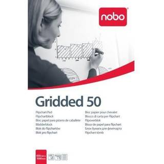 Flipoverblok kvadreret 650x955mm 50 ark , Nobo 7700140, 5stk