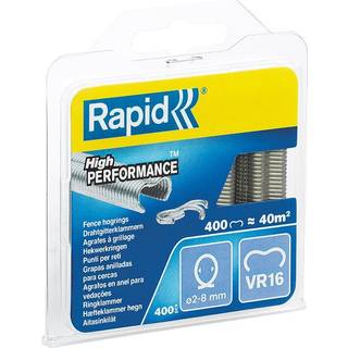 Rapid VR16 Hegnsklammer sølv 400-pak