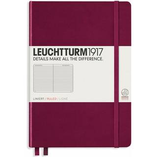 Leuchtturm1917 - Notebook Hardcover Medium A5-251 nummererede sider til skrivning og journalf?ring (Port Red Desteret)