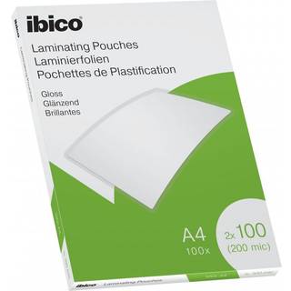 Lamineringslomme Ibico A4 100mic. 100stk, 627317