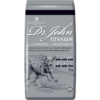 15 kg Dr. John Titanium - voksenfoder med kylling