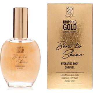 Dripping Gold Born To Shine Glitrende olie til krop Skygge Golden 55 ml - 55 ml