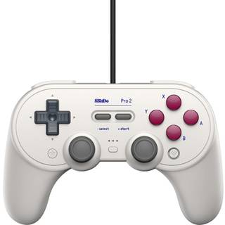 8BitDo Pro 2 Wired Controller for Switch and Windows - G Glassic Edition - Grey - Wired Controller - Nintendo Switch