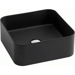 Lavabo Mate 400 x 400 mm kvadratisk fritstående porcelæns badvask - hvid