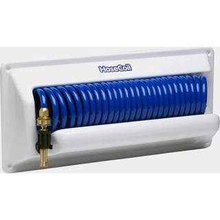 Spuleslangesæt HoseCoil Horizontal Mount Enclosure with Coiled Hose, plast (High Performance), 3/8" (indvendig slangediameter), passer til 3/4" (GHT), 7.5 m