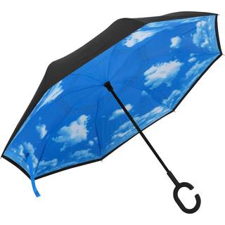 paraply 108 cm C-håndtag sort