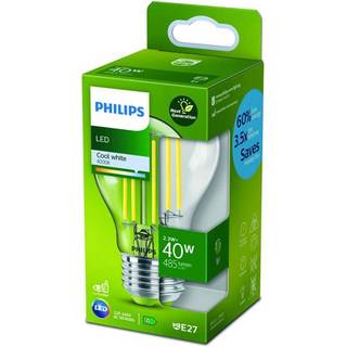 E27 - Philips LED Pære - 2.3W - 485lm - 4000K - A-lyskilde