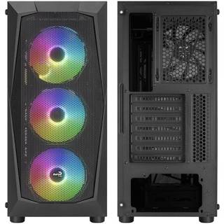 AeroCool Falcon ARGB - mid tower - ATX - Kabinet - Tower - Sort