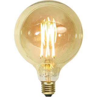 LED-lampe E27 G125 gult glas 0,75W 2000K 80 lumen