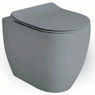 Lavabo Glomp gulvstående BTW toiletskål - Mat grå