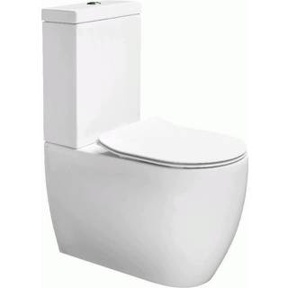 Lavabo Glomp BTW gulvstående toilet uden skyllekant (rimless) - Blank hvid
