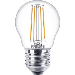 Philips CorePro LED Krone 4,3W (40W) E27 827 P45 Klar Glas