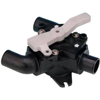Y-ventil Jabsco Y-Valve 45490-1000, 25 mm (1") slange til 2 x 38 mm (1 1/2") slange