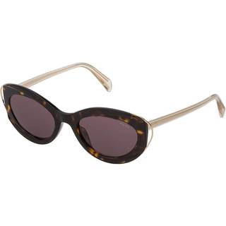 Police Kvinde SPL938 MASCARA 2 0722 Solbriller Plast Havana Rund Normal