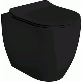 Lavabo Glomp gulvstående BTW toiletskål - Mat sort