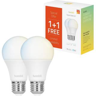 Hombli Smart Bulb 9W CCT (E27) lyspærer, 2 stk pakke