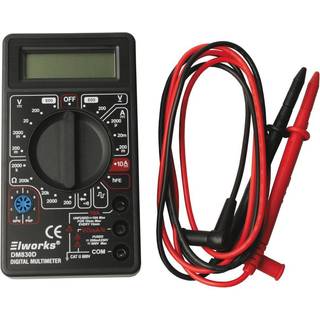 Elworks Multimeter, digital, 830D, sort