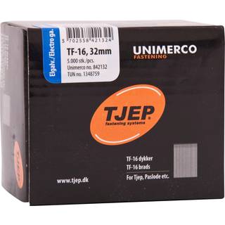 Tjep dykker elgalv. TF16 1,6x32 5000stk/pk 842132